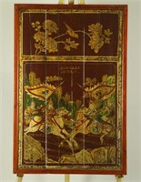 PAINTED CHINESE WOOD PANEL