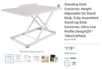 B456 Height Adjustable Sit Stand Desk 29 * 18Inch