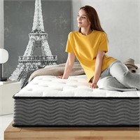 KING Zinus 10in True Support Hybrid Mattress