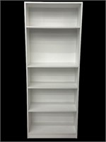 Sauder 5-tier White Wood Shelf