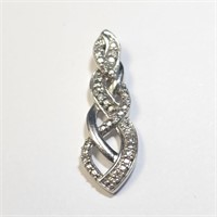 $300 Silver Diamond Pendant