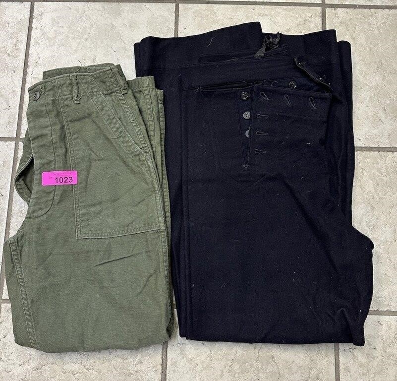 2PC MILITARY UNIFORM PANTS CRACKER JACK NAVY MORE