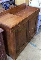 Vintage solid wood dry sink cabinet with one