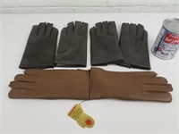 3 paires de gants pour hommes, rayonne/vinyle