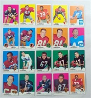 1969 Topps Football Card Lot Collection