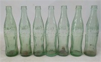 (7) Vintage Glass 12 Oz. Coca-Cola Bottles.