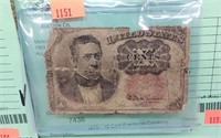 1876 - 10 Cent Fractional Currency