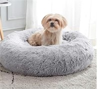 Calming Dog & Cat Bed, Anti-Anxiety Donut Cuddler