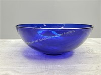 Cobalt Blue Bowl - Gold Rim