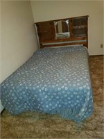 Bed: Mattress, Box Spring, Headboard (upstairs)