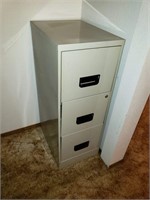 3-Drawer Metal File Cabinet (upstairs)