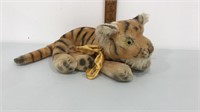 Vintage tiger stuffed animal toy-designed by