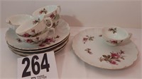 12 PC SIP AND SERVE TEACUP AND PLATE SET