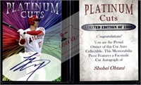 Shohei Ohtani Platinum Cuts facsimile auto