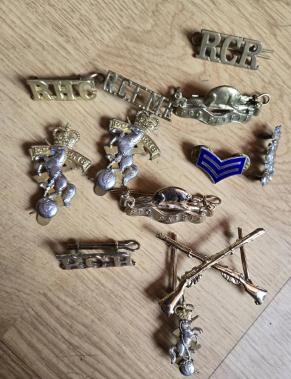 Lot Of Military Hat Pins