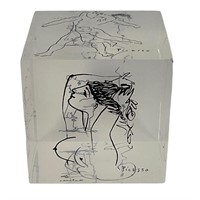 Picasso Cube Nude Art Paperweight