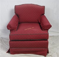 Premium Ethan Allen Pattern Fabric Club Chair