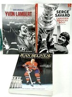 3 biographies de LÉGENDES du Canadien de Montréal