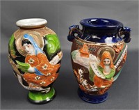 Pair of Japanese Satsuma Vases #5