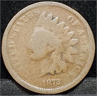 1872 Indian Head Cent, Key Date