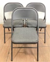 (3) Metal Cosco Folding Chairs