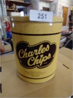 Charles Chips Tin Can