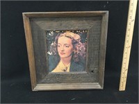 wooden frame w/Betty Davis cover picture