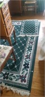 3 matching rugs various sizes