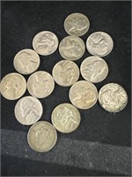 14 Wartime United States Nickels 1940 -1945