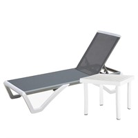 Domi Pool Lounge Chair Aluminum Adjustable