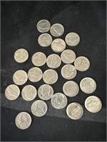 24 nickels unchecked for dates and errors