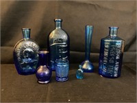 Assorted Blue glass