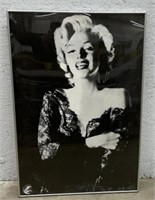 (F) Wall Decor Framed Black & White Marilyn