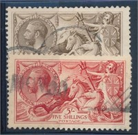GREAT BRITAIN #179-180 USED VF