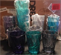 16pc Plastic Tumbler Set