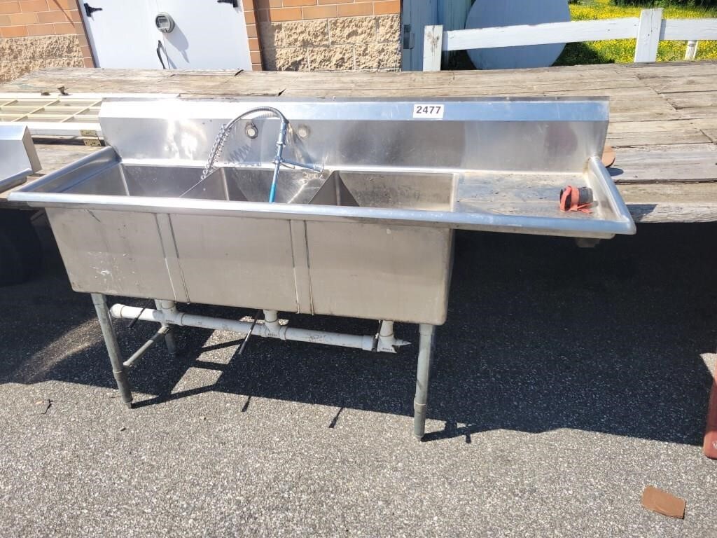 Stainless 3 Compartment Sink