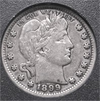 1899 BARBER QUARTER F