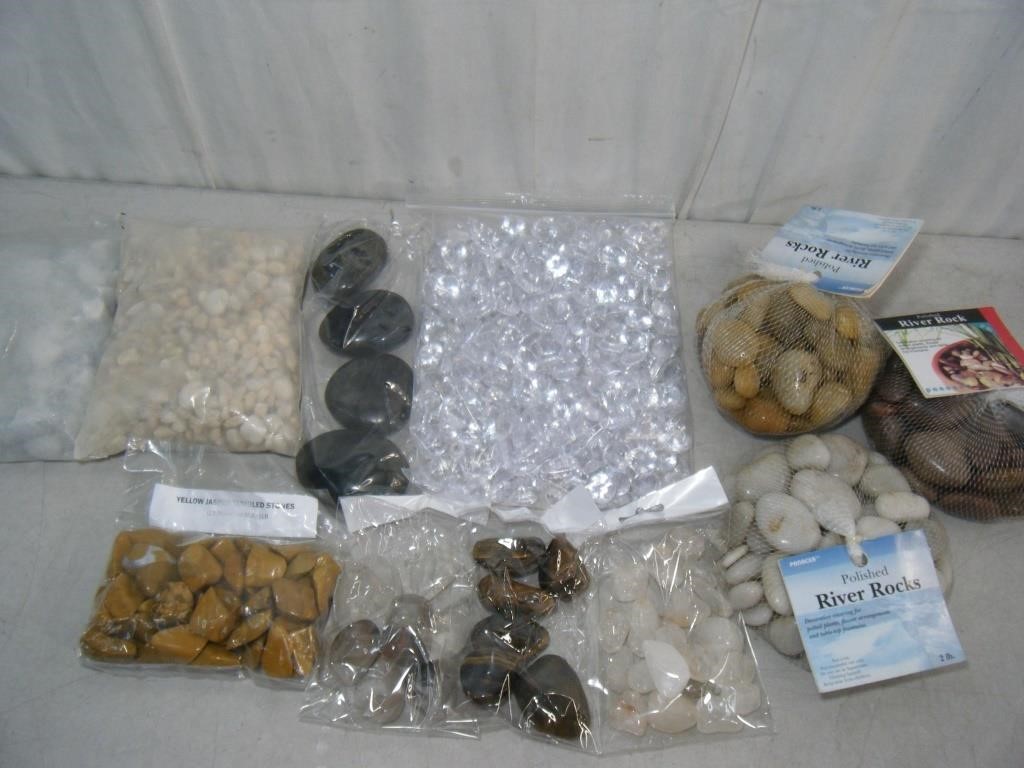 10 bags new polished River rocks/decorative Stones
