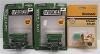 (2) Ertl die cast gravity wagons 1:64 scale and