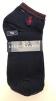 New 2pk Ralph Lauren Ankle Socks Striped Cuffs