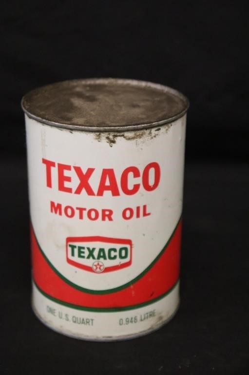 Texaco Motor Oil Tin Can