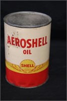 Aeroshell Motor Oil Tin Can