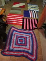 7 - 35" x 26" Project LInus Hand Made Afghans