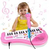 R1591  Hot Bee Pink Piano Keyboard Toy