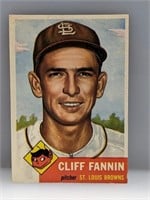 1953 Topps #203 Cliff Fannin Browns Last Year