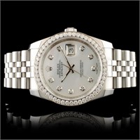 Rolex DateJust 116234 SS 1.35ct Diamond 36MM Watch