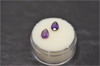 1.60 Ct. Pear Cut Amethyst Gemstones