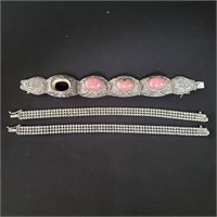 Sterling silver bracelets group 87 g