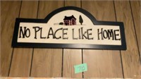 No place like home, wood sign