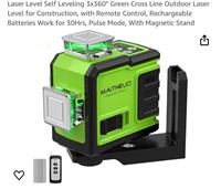 Laser Level Self Leveling 3 * 360 deg Green Cross